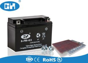 China Rechargeable 250cc Motorcycle Battery Maintenance Free 12v 6.5Ah AGM Separator wholesale