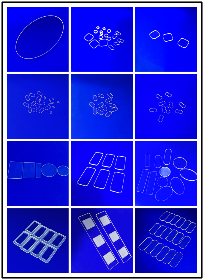 Clear High Temperature Resistance Glass Plates JGS1 Fused Silica Quartz Disc