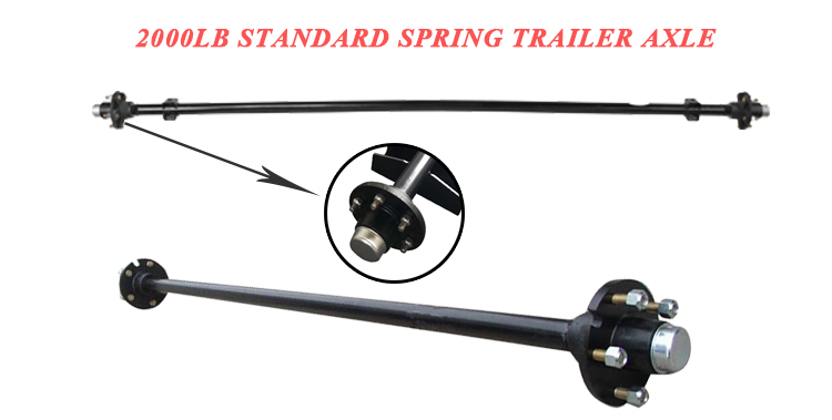Light Trailer Stub Hub Spindle Axle Trailer Parts for Enhanced Trailer Performance