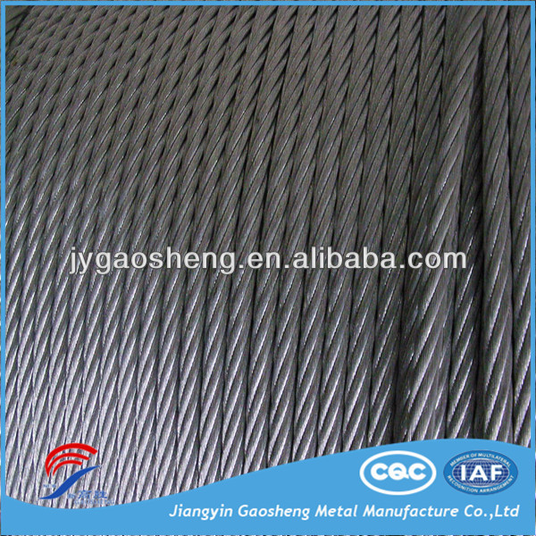 6x7+FC 3/16'' Galvanized Steel Wire Cable Rope High Carbon Steel 1mm-5mm Wire Gauge