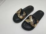 Girl'S Bow Lip Beaded Eva Foam Summer Slipper Shoes