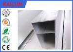 Railway Cable Channel Aluminum Extrusion Profiles Section Square Tube with