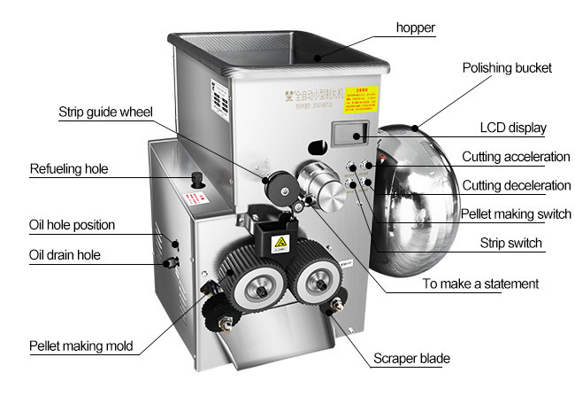 Fully Automatic Intelligent Chinese Pill Making Machine 800W DZ-200