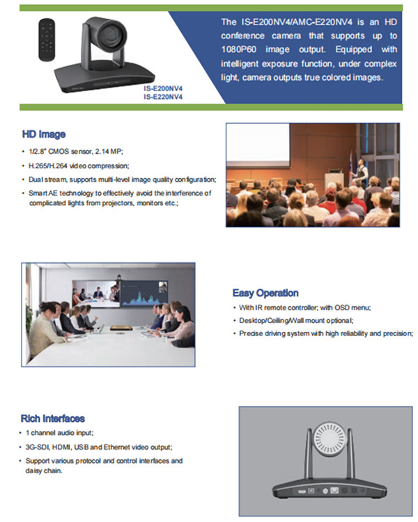 Hd Zoom 1080P Conference Camera Ptz Hdi Sdi Conference Room Video Camera