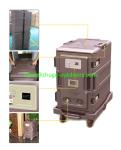 Durable Brown Electric 116Litre Front Loading Insulated Food Pan Cart
