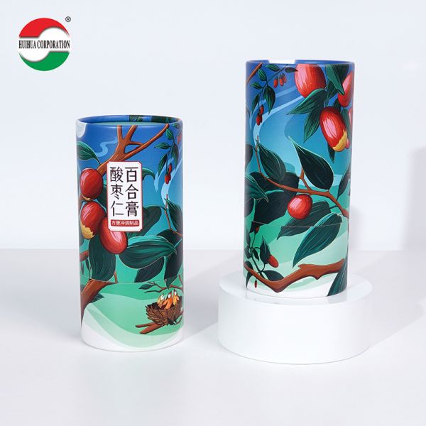 Empty Printed Biodegradable Wholesale Eco Friendly Recycled Round Kraft Cardboard Luxury Cylinder Custom Paper Tube Packaging