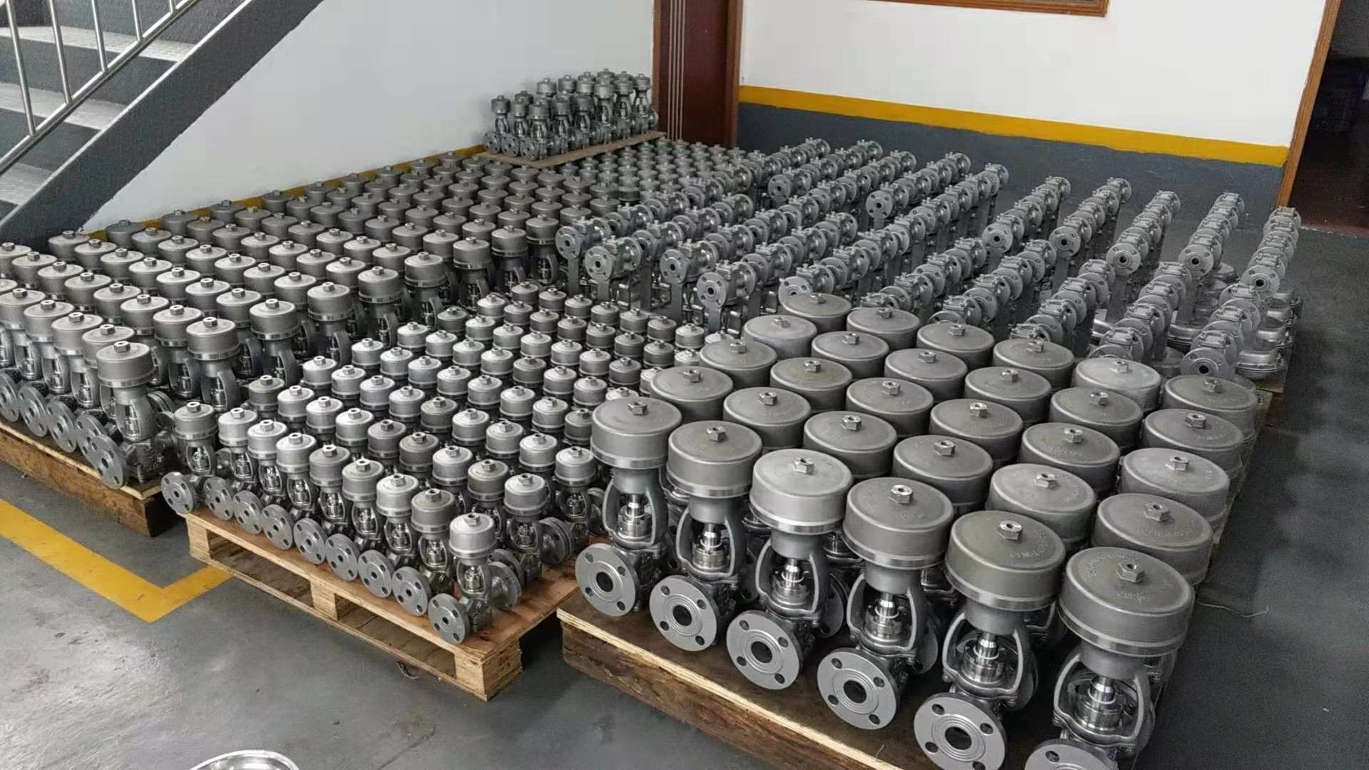 JIS20K Flange Connection Stainless Steel Piston Operated Valve