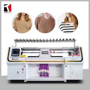 China 60 Inch 5 / 7G 3 System Sweater Flat Knitting Machine With 16 Yarn Feeders wholesale