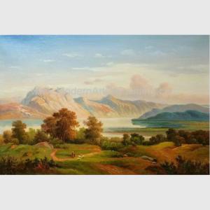 China Mountain Landscape Painting, Fall Original Oil Landscape Paintings For Interior Design wholesale