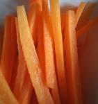 IQF Frozen Carrot Julienne, Strip, 4 * 4 * 30, 4 * 4 * 50