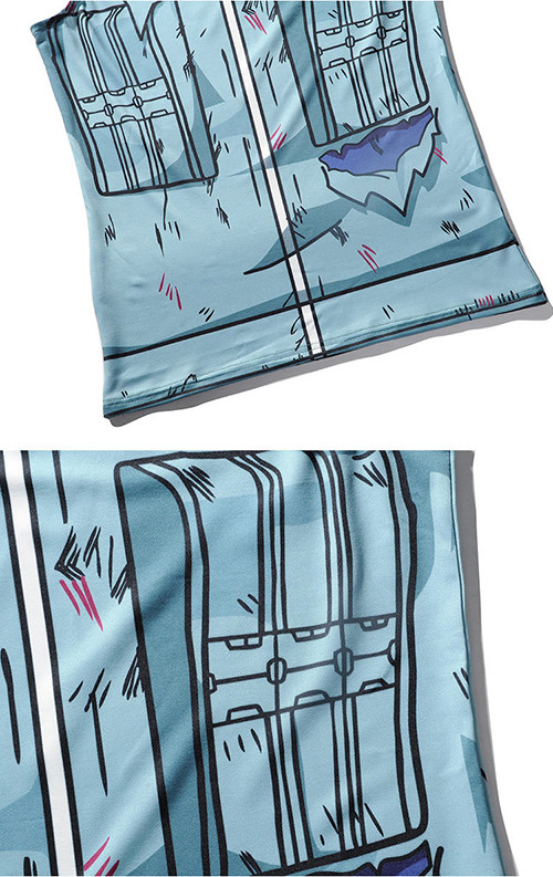 Lightweight Naruto Sleeveless Custom Anime T Shirts For Summer