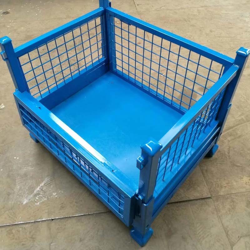 Customized Industrial Warehouse stackable pallet boxes Heavy Duty Storage Cage