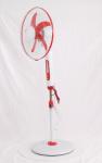Red 18 '' Remote Control Solar Stand Fan with 12pcs LED