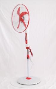 China Red 18 '' Remote Control Solar Stand Fan with 12pcs LED wholesale