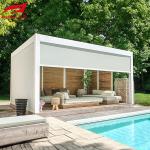 Smart Remote Controlled Aluminum Garden Pergola Waterproof Windproof Gazebo