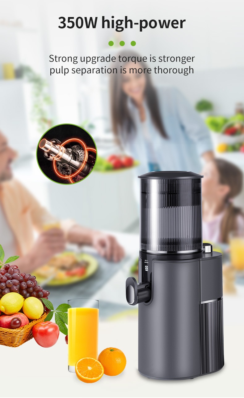 Original Fruit Vegetable Juice Cold Press Slow Juicer Machine with NO App-Controlled