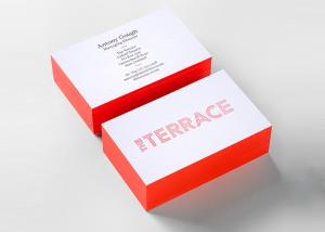 China Elegant Edge Colored Business Name Cards Art Paper For Business And Office wholesale