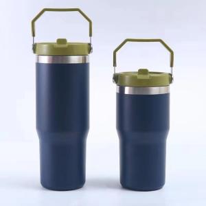 China 30oz Tumbler With Straw Lid Vacuum Sealed Insulated Cup Reusable Stainless Steel Water Bottle Trave For Water, Iced Tea Or Coffee wholesale