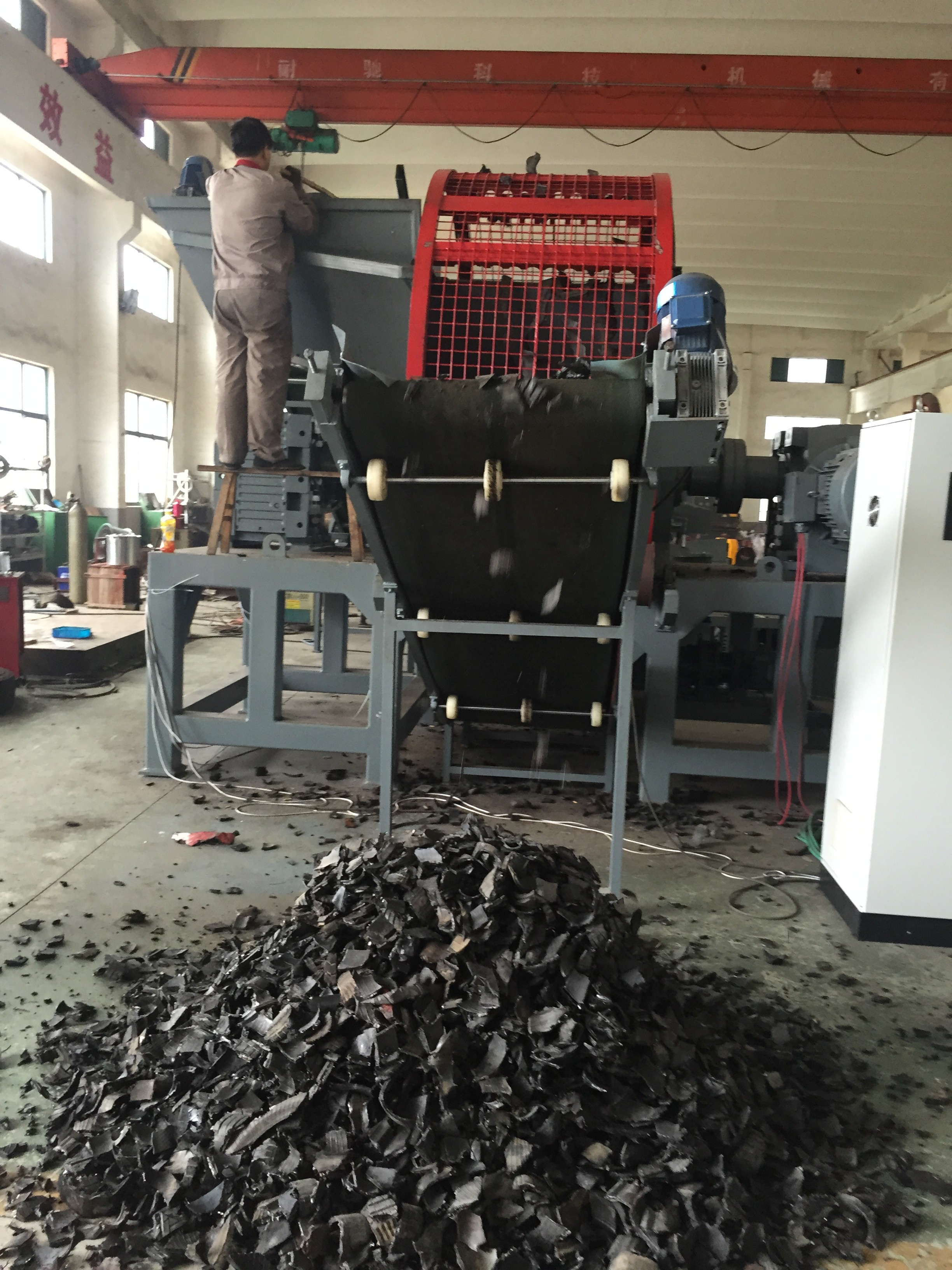 ZPS-800 Car Tire Shredder / Tire Shredder Prices，Tire Shredder, Tire Crusher,Tire Shredding Machine