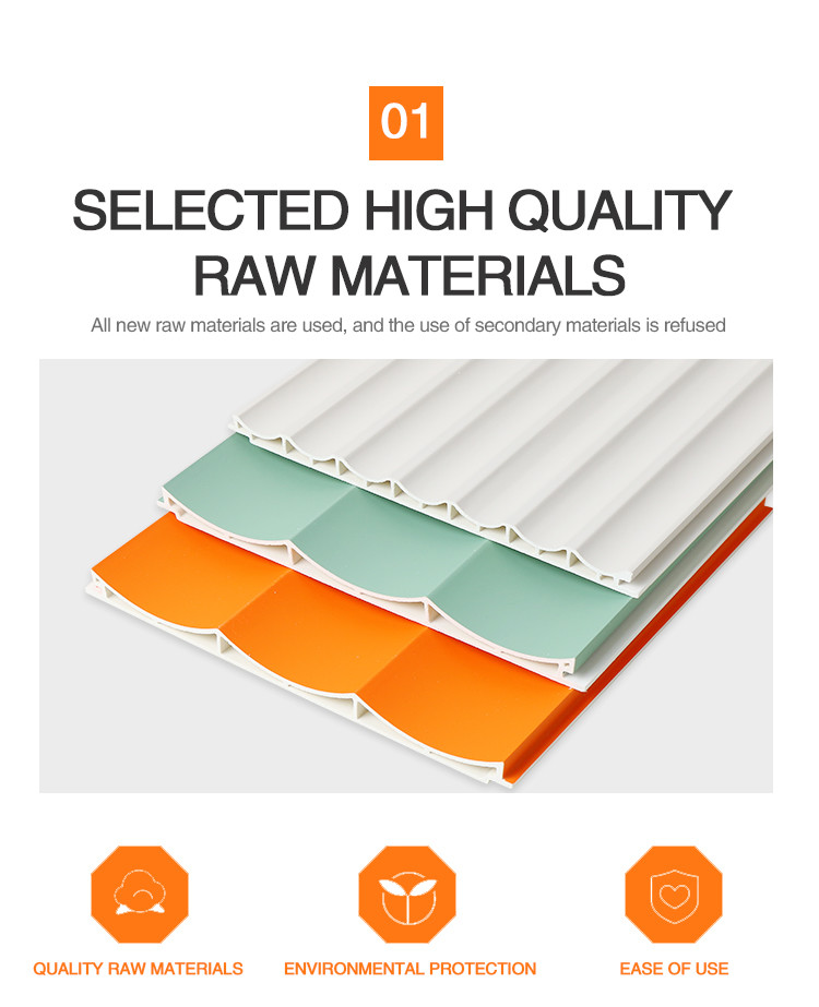 Aging Resistance WPC Fluted Wall Panel Installation Antibacterial