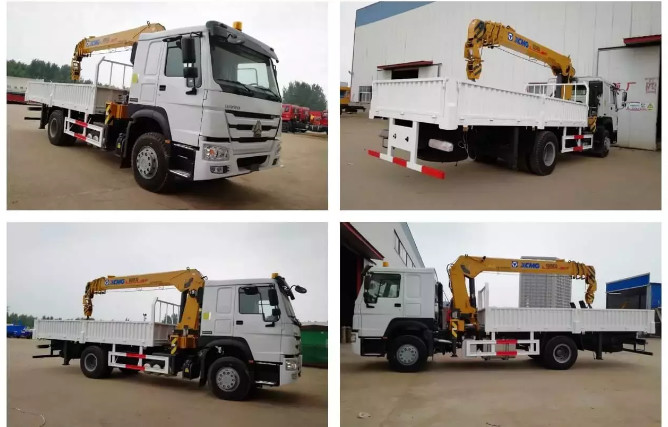 Howo Sino 6x4 Cargo Crane Truck / 10 Ton Telescopic Boom Truck Mounted Crane