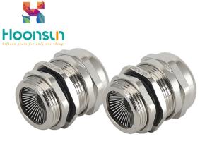 China G 1 / 4 Metal Protective EMC Cable Gland , Industrial Watertight Cable Gland wholesale