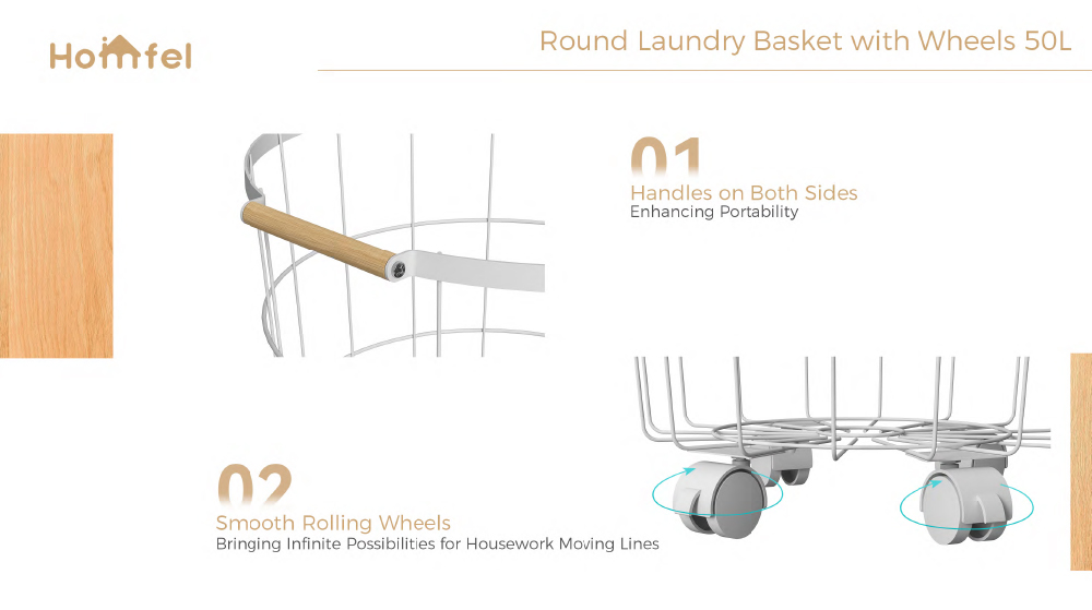 Customized Square Metal Laundry Basket , Rolling Metal Laundry Hamper