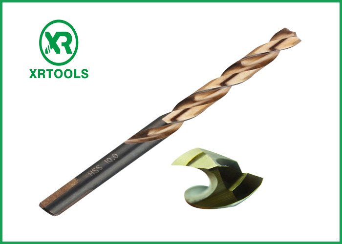 Jobber Length HSS Drill Bits For Metal Stainless Steel 3 Flats Turbo Max