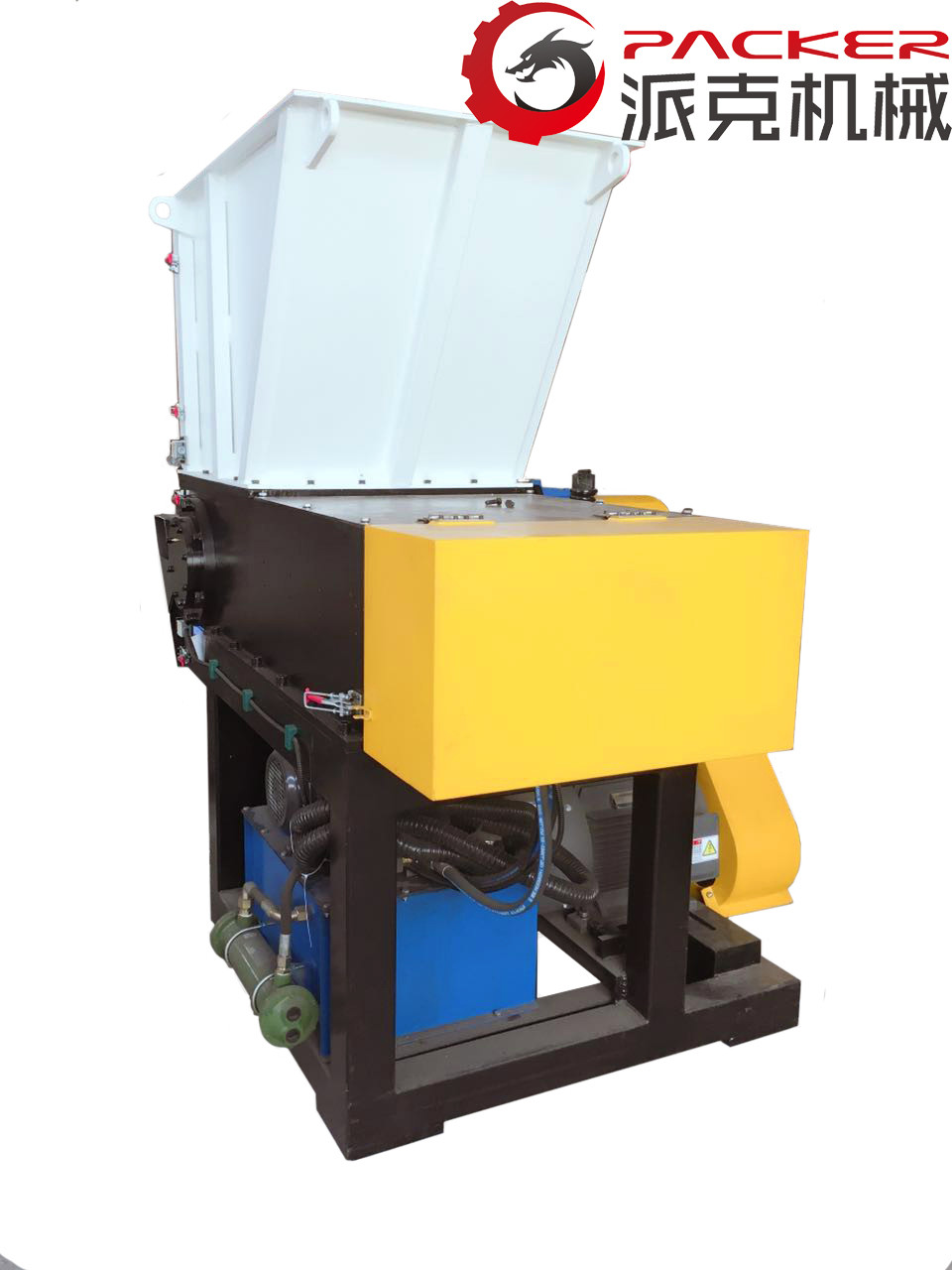 2 Stationary Blade Plastic Waste Shredder , Commercial Plastic Shredder 300kg/H Output