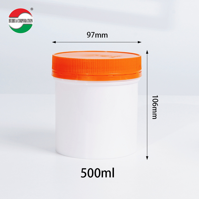 HDPE Bottle Calcium Barrel Nutritional Supplement Jar PET Plastic Food Grade