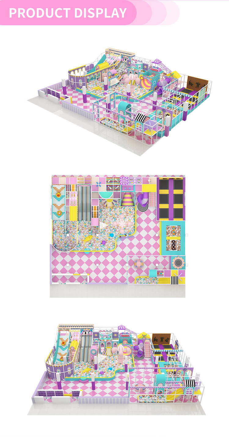 Children Maze Commercial Kids Indoor Soft Play Playground Equipment for Sal Cutter Counter For Receipt