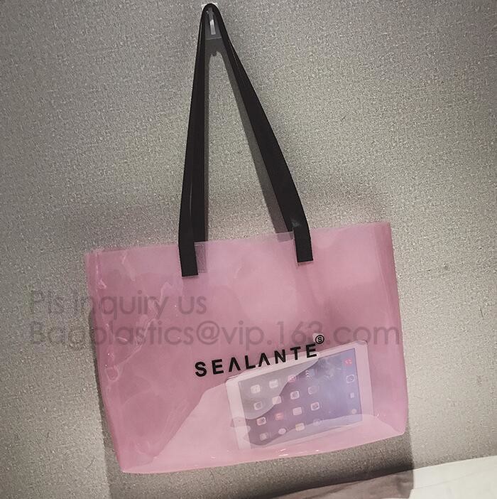 Personalized Monogrammed Beach Clear PVC Bag, Korean style clear beach bag, vinyl waterproof beach bag, beach tote, tote