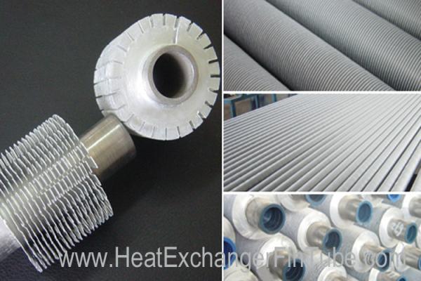Serrated Extruded Heat Exchanger aluminum Fin Tube , A179 seamless Carbon Steel