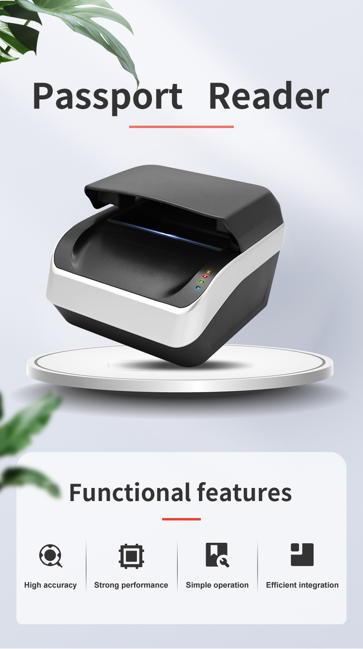 OCR Passport Scanner Sinocecu QR1000 I for Auto-Detect and Scan Support ICAO Doc 9303