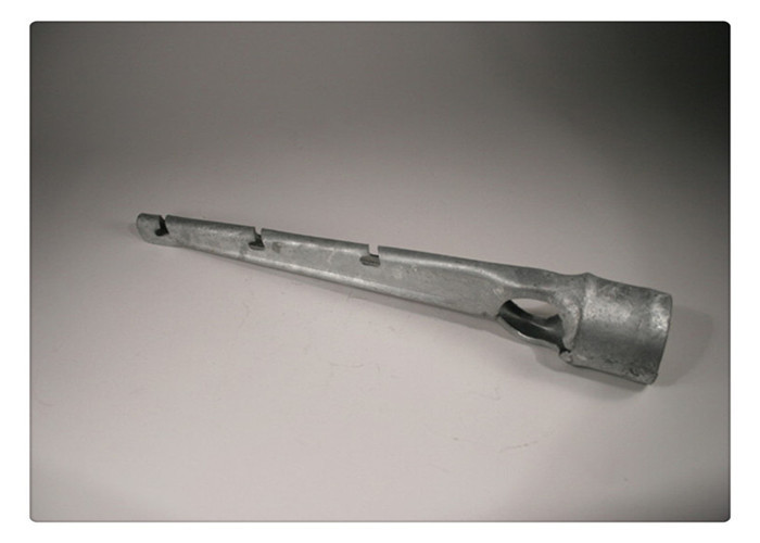 Easy Install Chain Link Fence Fittings Vertical Straight 3 Strand Barb Wire Arm