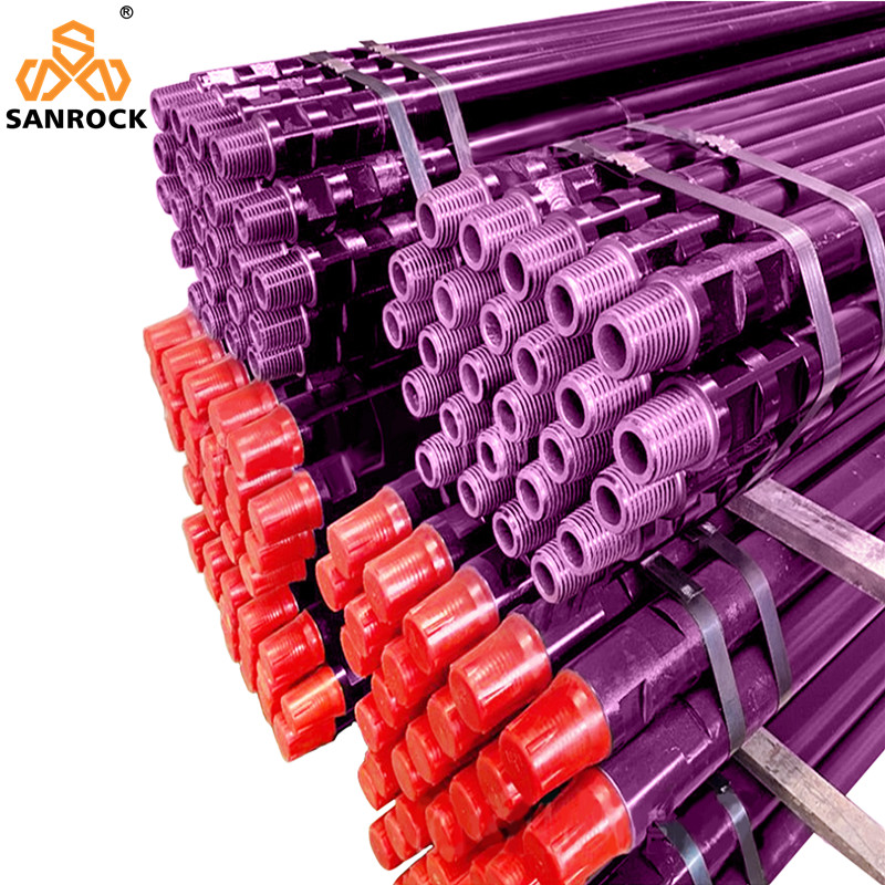 High Strength 1.5m DTH Drill Pipe for Rock Blasting 76/89/102mm API Thread Water Well Drilling Rod