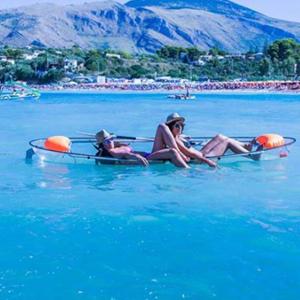 China See Bottomed Recreational Rowing Boat , Thick Transparent Flat Bottom Kayak wholesale