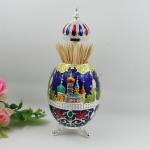 Shinny Gifts Peacock Relief Creative Toothpick Holder