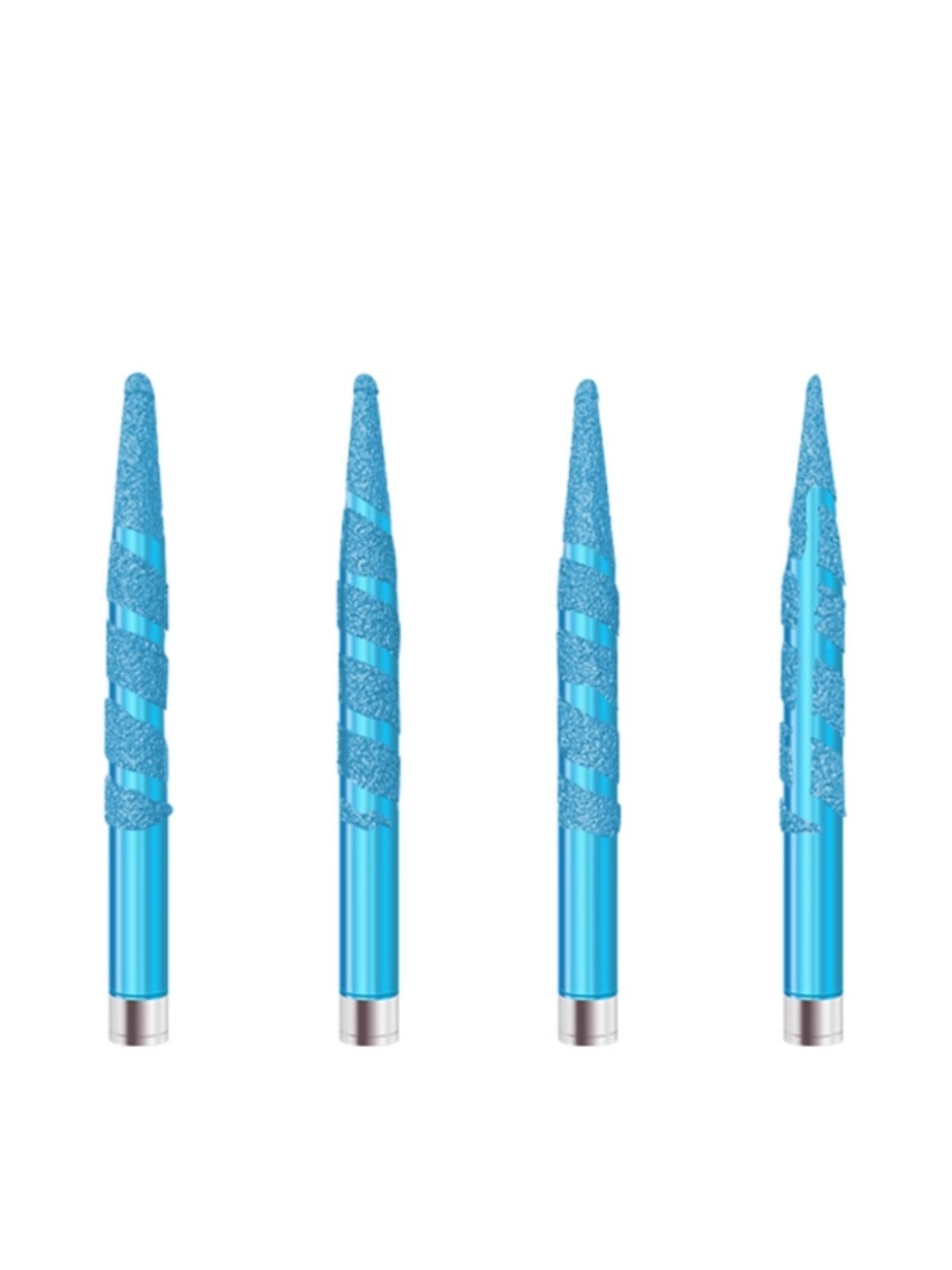 Brazed diamond carving tools blue cnc router bit for marble Carving stone caring