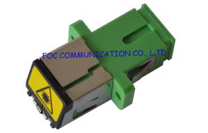China Plastic FTTH networks Optical Fiber Adapter SC Shuttered Adapter wholesale