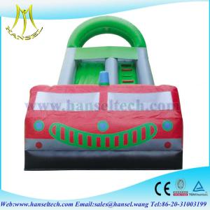 China Hansel Cheap Inflatable Amusement Equipment Double Lane inflatable Slide for Sale wholesale