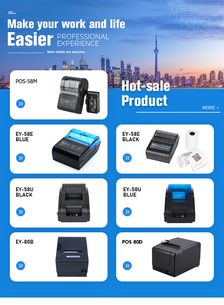 58mm Thermal Receipt Printer and Wireless Scanner Built-in in Model Q8 Android 8.1 POS