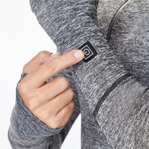 China Grey Heated Thermal Underwear For Winter Outdoor Activities wholesale