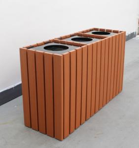 China Commercial Recycling Containers Outdoor With 3 Bins 700mm Height wholesale
