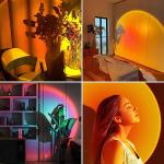 USB Aluminium LED Holiday Lights Colorful Smart RGB Rainbow Sunset Lamp