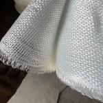 White Plain Woven Fiberglass Cloth Roll UL94-V0 50m
