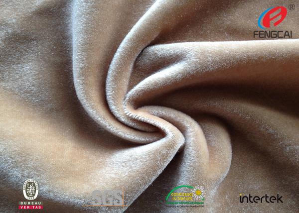 Quality OEM Soft Polyester Velvet Fabric / Polyester Flannel Fabric Furniturer Cover Use for sale