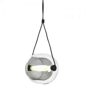 China Coloured Glass Contemporary Pendant Lights Capsula LED Hanging Grey Finish wholesale
