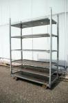 500KG Load Danish Flower Trolley 500KG 6 Tier Metal Plant Stand