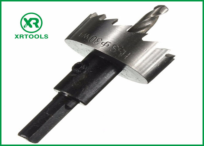 White Finished HSS Hole Saw , Fluted Teeth Metal Hole Saw Metal Drilling